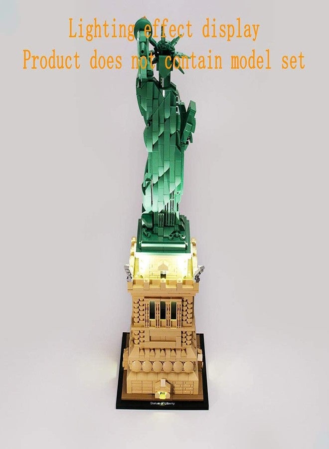 GEAMENT Light Kit for Architecture Statue of Liberty Compatible with Lego 21042 Landmark Building Bricks Model (Model Set Not Included) - Image 4